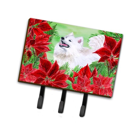 Carolines Treasures Samoyed Poinsettas Leash or Key Holder CK1339TH68